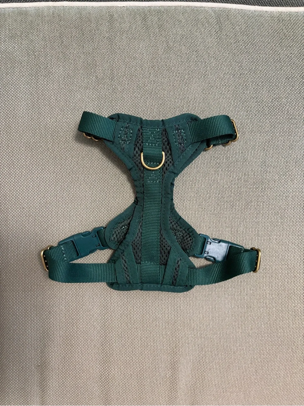 Small Green Dog Harness with Breathable Mesh (Awoo brand)